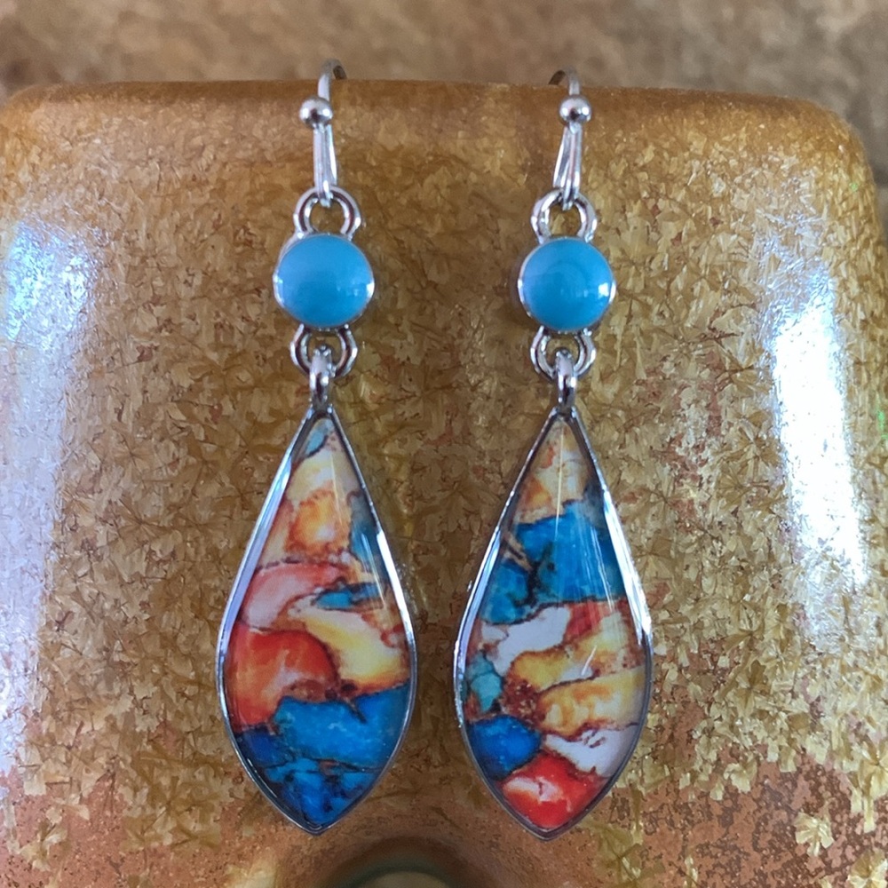 Multicolored Dangle Earrings